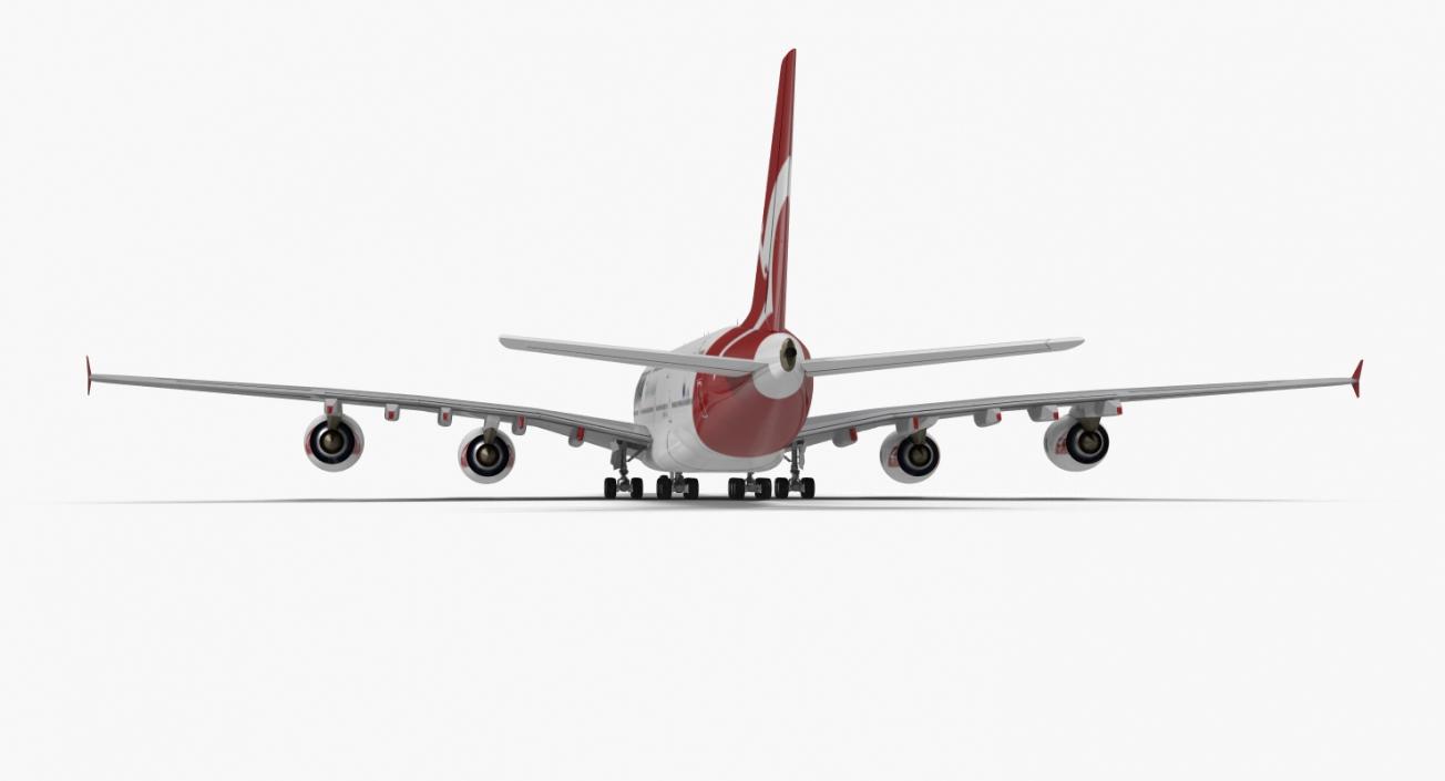 3D Airbus A380-1000 Qantas model